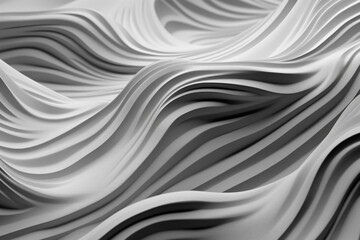 Aesthetic lines and waves. Generative AI
