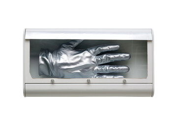 Glove Box in Focus Isolated on transparent background