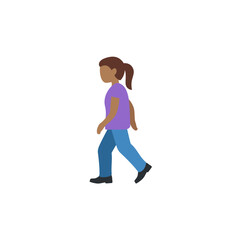 Woman Walking Medium-Dark