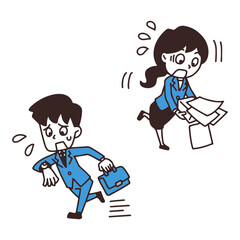 会社員が困っているイラスト