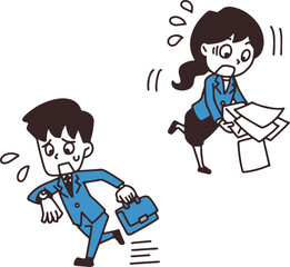 会社員が困っているイラスト