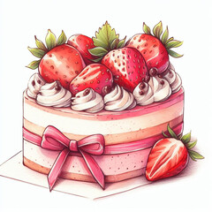 Delicious and colourful cakes