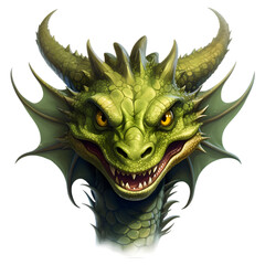 green dragon head
