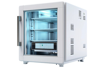 Lab Freezer Precision Sample Preservation Isolated on transparent background