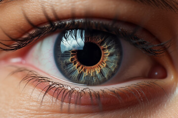 Fototapeta premium Close-up iris pupil human eye