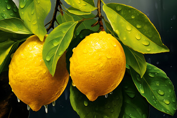 lemon on the tree