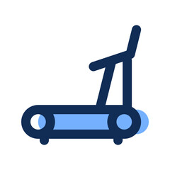 treadmill filled line icon