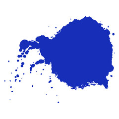 ultramarine blue ink splash brush drop