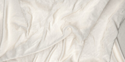 White silk texture. Draped fabric. luxury background