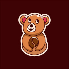 bear holding coffee beans
