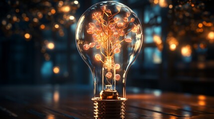 creative bulb lighting concept 