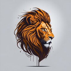 tiger head vector illustration t shirt logo design