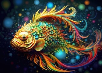 Close up of beautiful fish.