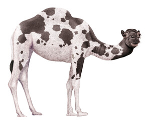 chameau, dromadaire, coloré, robe, atypique, animal, mammifère, désert, nature, dessin animé, cheval, isolé, silhouette, vecteur, chameau, animal, dromad aires, sauvage, illustration, faune, bosse, ja
