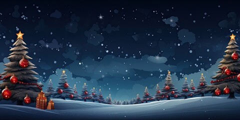 Enchanting Christmas celebrating background concept featuring a festive and magical scene