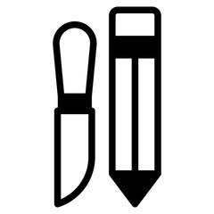 pencil and knife dualtone