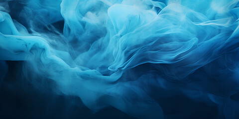 blue smoke background , Blue dust ,AI Generative  - obrazy, fototapety, plakaty