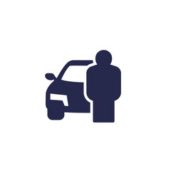 car owner icon on white