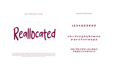 Best Alphabet Painting Paint Brush Beauty Script Logotype Font lettering handwritten