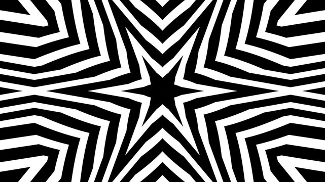 black and white seamless pattern with stars