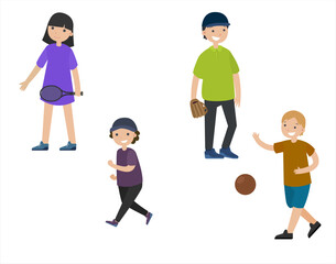 kids are playing sports activity