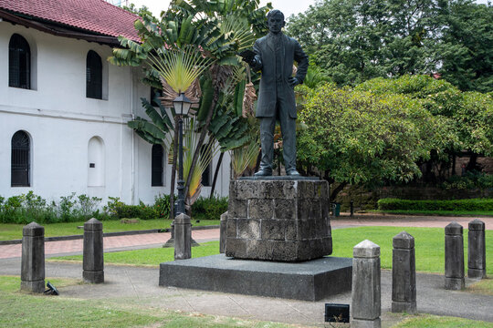 Jose Rizal statue in Fort Santiago Intramuros, Manila, Philippines.
