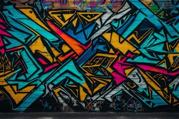 graffiti on wall, painting 