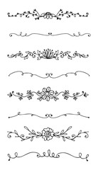 Hand drawn ornamental dividers pack