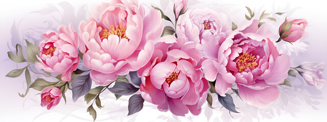 Obraz na płótnie Canvas pink and white flowers
