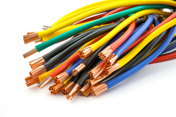 Isolated cables and cords used for communication and networking.
