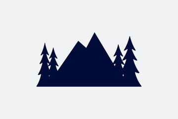 mountain logo icon vector design