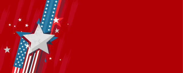 patriotic background with star	