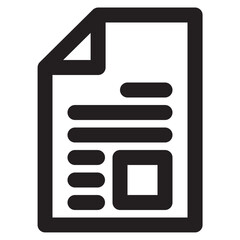 Fototapeta premium File icon for text document and picture