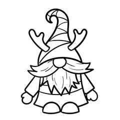 Hand Drawn Christmas Gnome Set