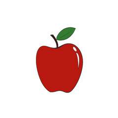 Red apple illustration