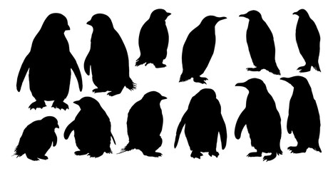 penguin silhouettes