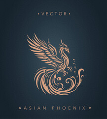 Asian traditional phoenix pattern ancient Chinese phoenix	
