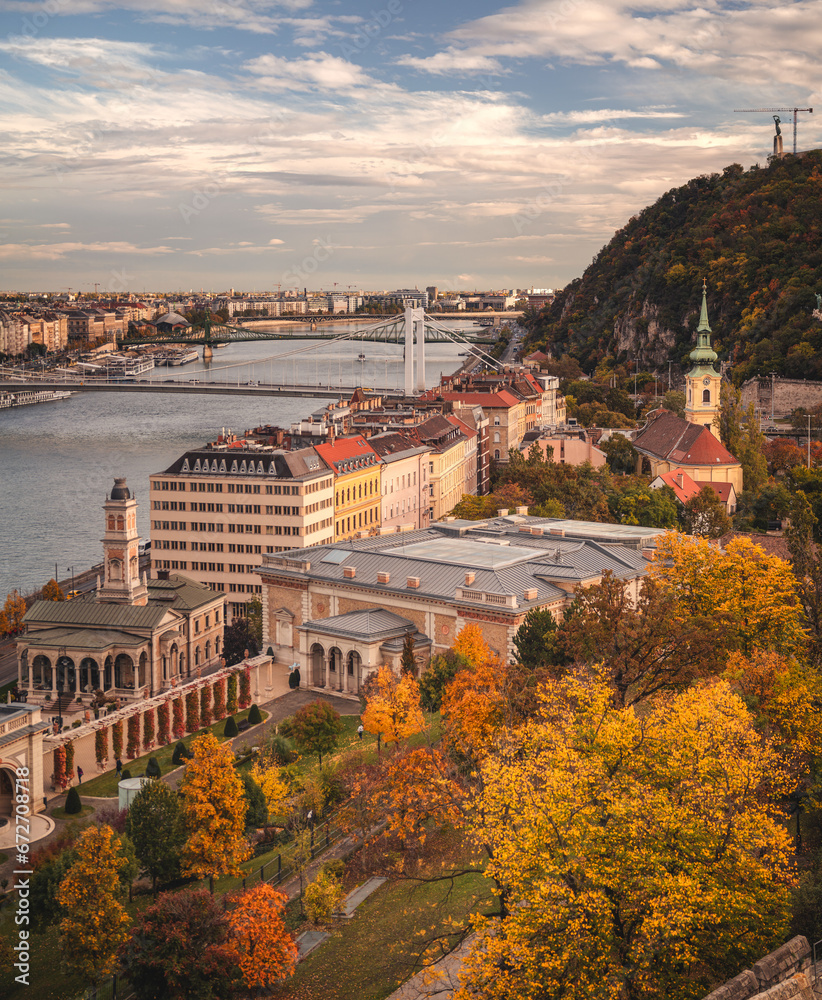 Wall mural famous varkert bazar in budapest, hungary in autumn