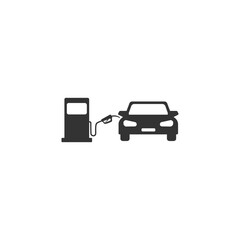 Bus icon symbol vector on white 