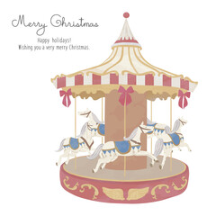 クリスマス　メリーゴーランド
