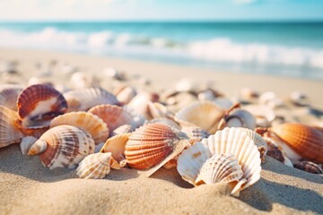 Fototapeta na wymiar Close-up of seashells
