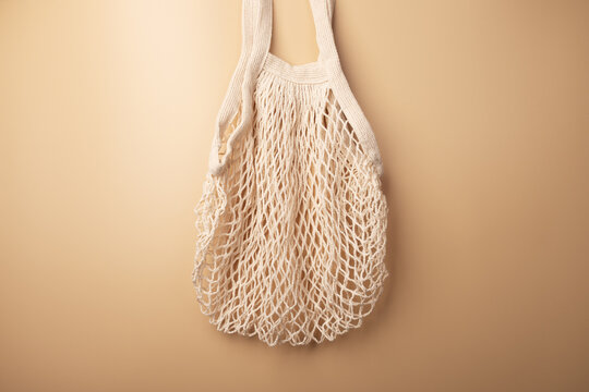 reusable bag for vegetables and fruits on a natural background,Fresh healthy food