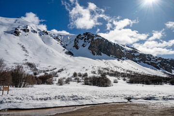 snowy mountains in chili