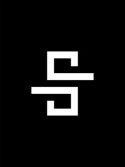 S monogram logo template