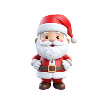 3D Santa clause, 3D illustration, Christmas decoration