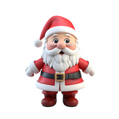 3D Santa clause, 3D illustration, Christmas decoration