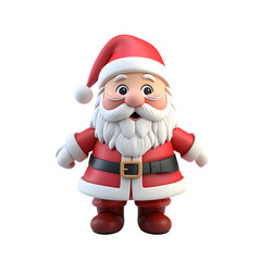 Fototapeta premium 3D Santa clause, 3D illustration, Christmas decoration