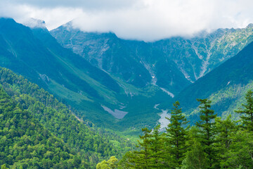 Fototapeta na wymiar Japan Alps Kamikochi in summer