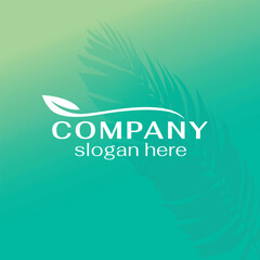 Leaf logo vector draw