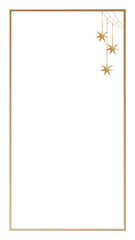 Vintage Gold Retro Rectangle Frame Border Elegant Glamour Wedding, Christmas, New Year Party Decoration Design Element